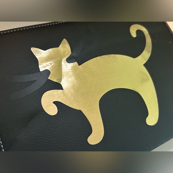 Universal Tablet Keyboard Case 7–10” Micro-USB Faux Leather Black Cat Cover - Picture 8 of 9